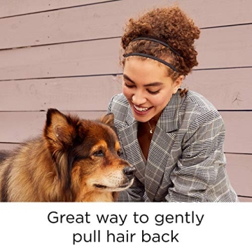 GOODY Women's Ouchless Thin Hair Flat Narrow Headwrap, Black, 6 Count