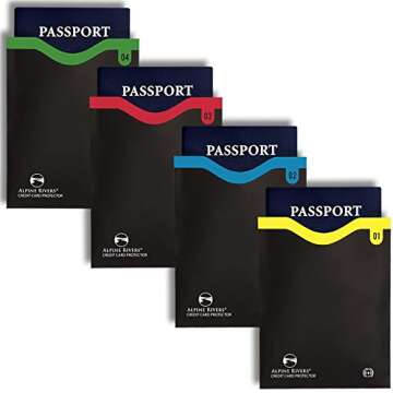 18 RFID Blocking Sleeves Set: 14 Credit Card Holders and 4 Passport Protectors - Premium Identity Theft Protection for Men & Women. Slim Design Fits Wallets & Purses