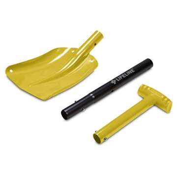 Lifeline 4002 Aluminum Sport Utility, 3 Piece Collapsible Design, Perfect Snow Shovel for Car, Campi...