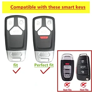 Audi Key Fob Cover for A4 Q5 R8 Elegant Protection