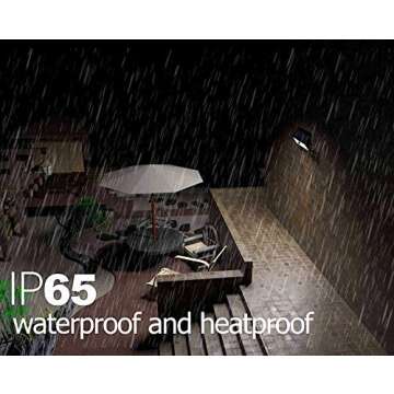 Lemontec Solar Lights for Outdoor Security and Brightness