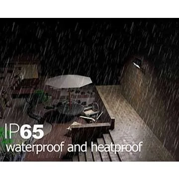 Lemontec Solar Lights for Outdoor Security and Brightness