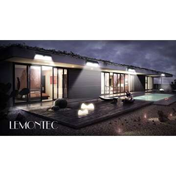 Lemontec Solar Lights for Outdoor Security and Brightness