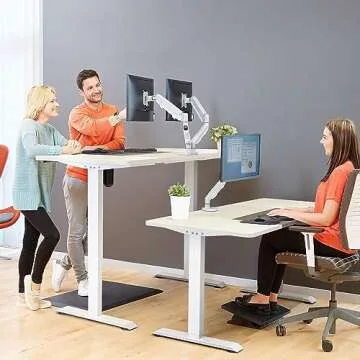 Homall Height Adjustable Electric Standing Desk - 55 x 28 Inches Ergonomic Workspace
