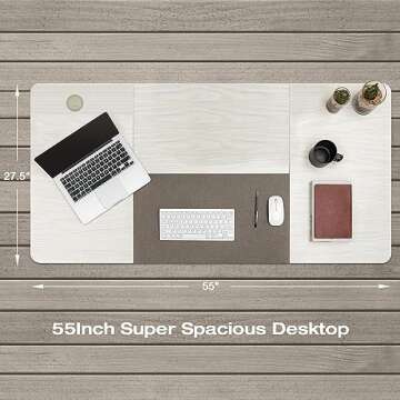 Homall Height Adjustable Electric Standing Desk with LED Display