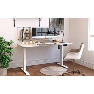 Homall Height Adjustable Electric Standing Desk with LED Display