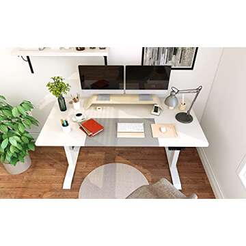 Homall Height Adjustable Electric Standing Desk with LED Display