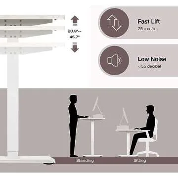 Homall Height Adjustable Electric Standing Desk with LED Display