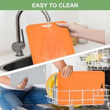 Gintan Flexible TPU Cutting Boards with Knife Set and Juice Groove