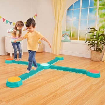 B. toys Kids Balance Beam Set with 5 Sensory Pads