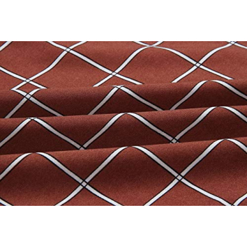 ECOWISH Women’s Elegant Backless Plaid Dress for All Occasions