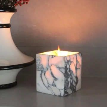 Genuine Calacatta Viola Marble Toothbrush Holder for Elegant Storage