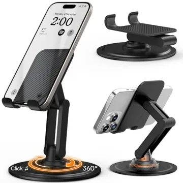 Cooper 360° Stand - Adjustable Cell Phone Stand for Desk | 360° Click-Rotating Mobile Stand, Multi...