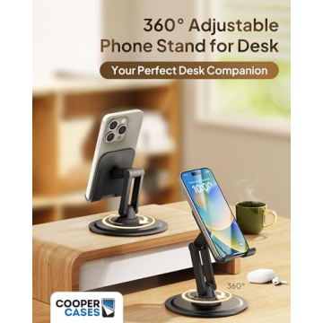 Cooper 360° Stand - Adjustable Phone Holder for Desk