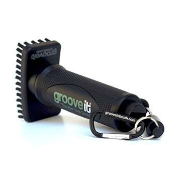 Grooveit "The Wet Club Scrub Golf Water Brush - 3 Year Warranty - Anti-Leak Design - Magnetic Brush with Nylon-Bristle Head - Patented Pump for Easy Cleaning - Wide Cleaning Coverage - Long Lasting