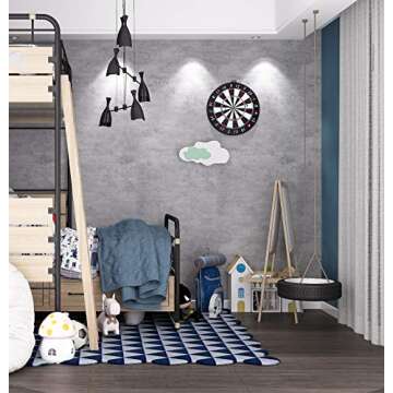 Livelynine 15.8x197 Peel and Stick Gray Concrete Wallpaper for Bedroom Bathroom Limewash Industrial ...