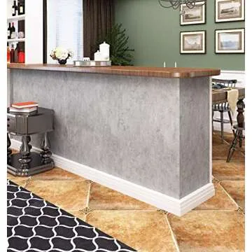 Livelynine 15.8x197 Peel and Stick Gray Concrete Wallpaper for Bedroom Bathroom Limewash Industrial Cement Wall Paper Waterproof Contact Paper Kitchen Countertop Cover Renter Friendly Desk Vinyl Wrap
