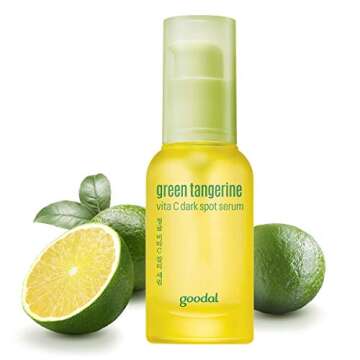 Goodal Green Tangerine Vitamin C Dark Spot Facial Serum for Sensitive Skin | Brightening, Dark Spot Treatment, Anti-Aging Skin Repair, Acne Scars, Hyperpigmentation (1.0 fl oz x 2, Double Edition)