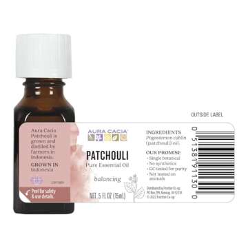 Aura Cacia Dark Patchouli Oil - Relax & Soothe Spirit