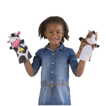 Melissa & Doug Farm Friends Hand Puppets Set for Kids