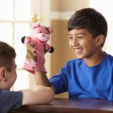 Melissa & Doug Farm Friends Hand Puppets Set for Kids