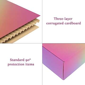 DEZIBOX 7x5x4 Medium Shipping Boxes for Packaging, 20 Pack Cardboard Boxes for Shipping, Small Mailing Boxes