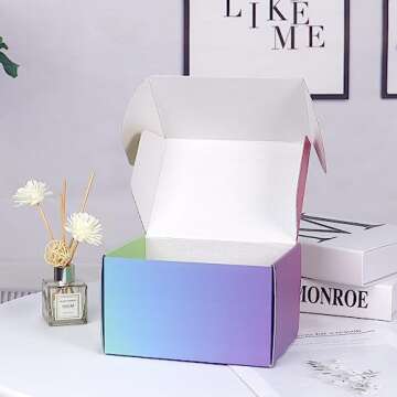 DEZIBOX 7x5x4 Medium Shipping Boxes for Packaging, 20 Pack Cardboard Boxes for Shipping, Small Mailing Boxes