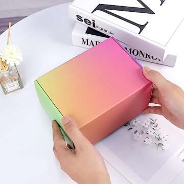 DEZIBOX 7x5x4 Medium Shipping Boxes for Packaging, 20 Pack Cardboard Boxes for Shipping, Small Mailing Boxes