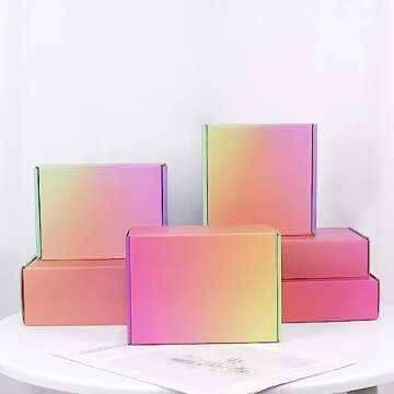 DEZIBOX 7x5x4 Medium Shipping Boxes for Packaging, 20 Pack Cardboard Boxes for Shipping, Small Mailing Boxes