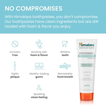 Himalaya Whitening Toothpaste with Hydroxyapatite for Bright Teeth