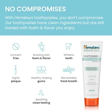 Himalaya Whitening Toothpaste with Hydroxyapatite for Bright Teeth