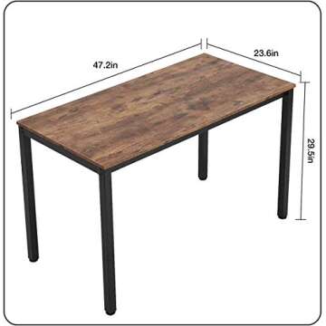 Elegant 47.2" Modern Computer Desk for Home Office
