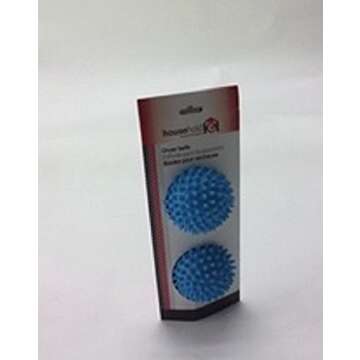 Household Essentials PVC Dryer Balls, Blue, Set of 2 for Quick Drying