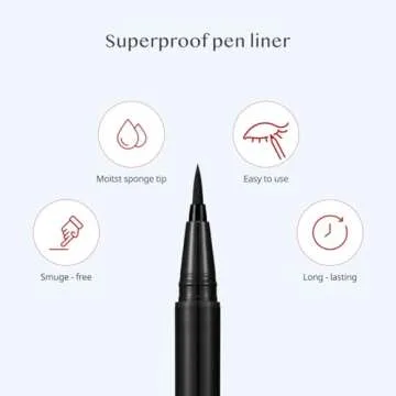 CLIO Professional Waterproof Liquid Eyeliner for Precision & Lasting Color