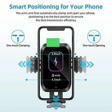 Enomol Wireless Car Charger CD Slot Mount with Fast Charging