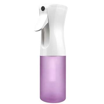 CestoMen 2Pcs Continuous Mist Spray Bottle – Ultra Fine Continuous Spray Bottle Hair Water Ultra Fine Mister Sprayer Propellant Free for Hairstyling, Cleaning, Plants, Misting (purple)