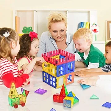 Exciting 180PCS Magnetic Tiles Set for Kids - STEM Fun