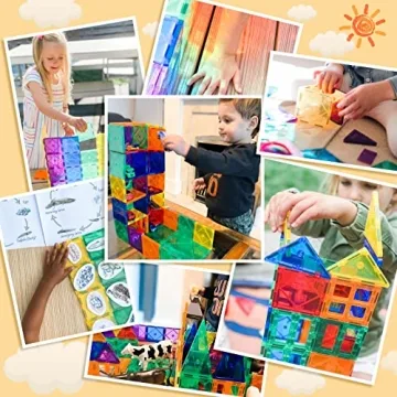 Exciting 180PCS Magnetic Tiles Set for Kids - STEM Fun