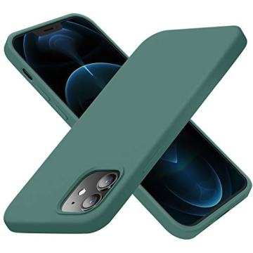 Cordking Silicone Shockproof Case for iPhone 12/12 Pro - Midnight Green
