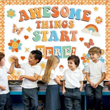 Groovy Hippie Classroom Decoration Set for All Educators