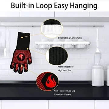 Fireproof BBQ Gloves - Heat Resistant & Non-Slip