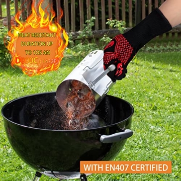 Fireproof BBQ Gloves - Heat Resistant & Non-Slip