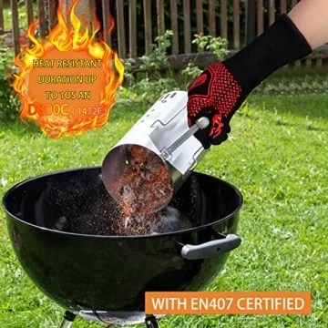 Fireproof BBQ Gloves - Heat Resistant & Non-Slip