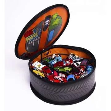 Hot Wheels ZipBin Wheelie Track Pack for Kids Play & Storage