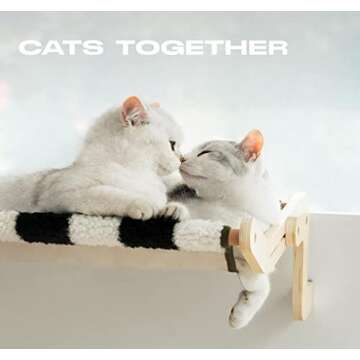 Cat Window Hammock seat Cat Window Perch Sturdy, Adjustable, Durable and Stable cat Bed, Provides Full Sunbathing Space and can Hold up to 40 lbs. (Chessboard)