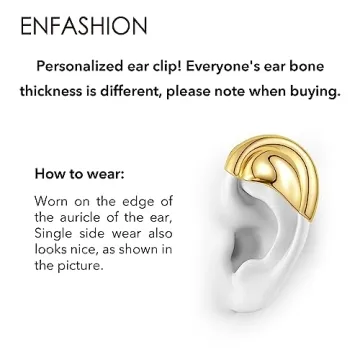 EF ENFASHION Clip On Ear Cuff Earrings for Women