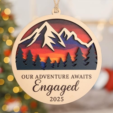 Engagement Ornament, Christmas Ornaments 2025, Engaged Ornament, Engagement Gifts for Women, Engaged...