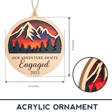Engagement Ornament 2025 Perfect Gift for Couples
