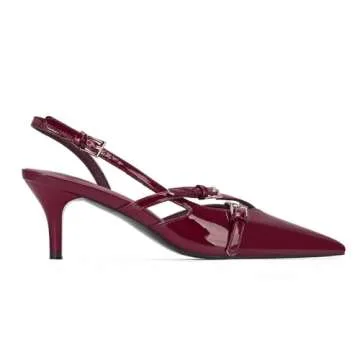 MICIFA Slingback Kitten Heels: Pointed Toe Stiletto Pumps for Women