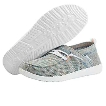 Hey Dude Women's Wendy Halo Azur Coral Size 6 | Women’s Shoes | Women’s Lace Up Loafers | Comfortable & Light-Weight